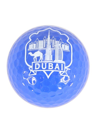 Buy 3D Golf Ball Dubai Design Decorative Magnet Accent Blue/White in UAE