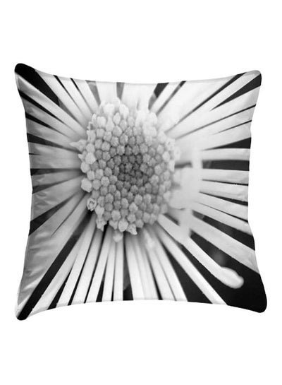 Buy Printed Pillow Cover polyester White/Black 40 x 40cm in Egypt