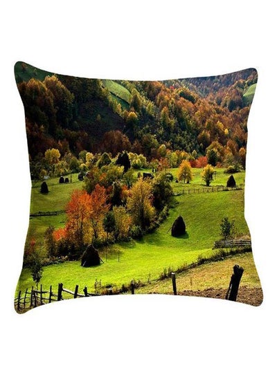 Buy Nature Printed Pillow Cover polyester Multicolour 40 x 40cm in Egypt