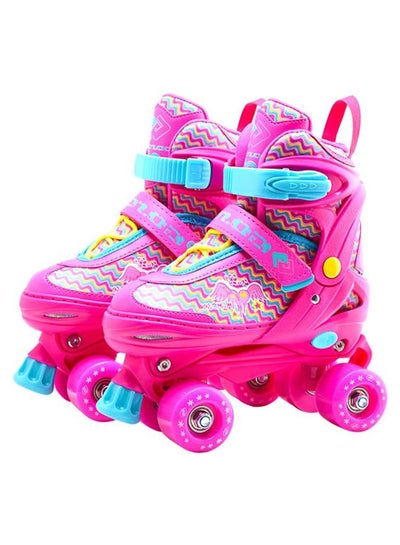 Buy Adjustable High-Top Quad Roller Epic Skates Shoes 36cm in Saudi Arabia