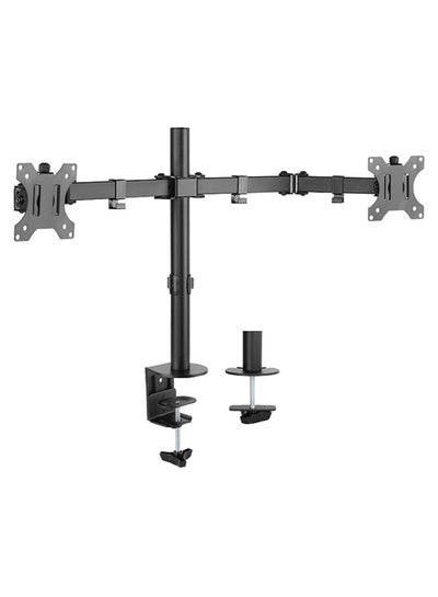 Buy Dual Arm Desktop Mount Black/Silver in UAE