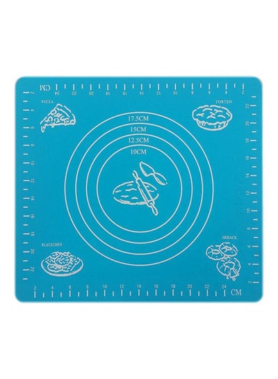 Buy Silicone Baking Mat Pad Blue 50x40centimeter in Egypt