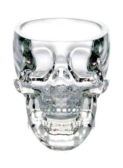 اشتري Crystal Skull Shaped Shot Glass Clear 75x50cm في السعودية