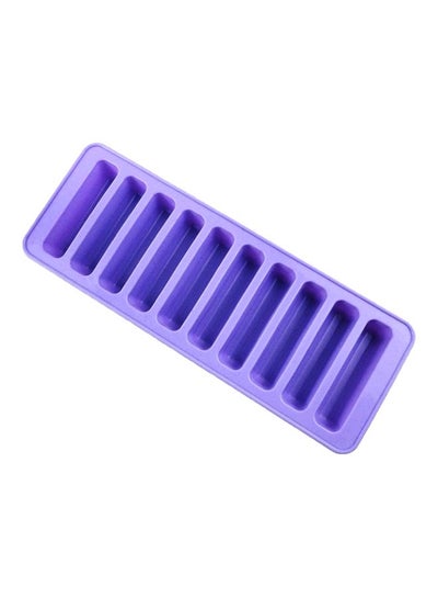 Buy 10 Grids Long Strip Shape Ice Cube Molds Multicolour 25.5x9.2x1.8mm in Egypt