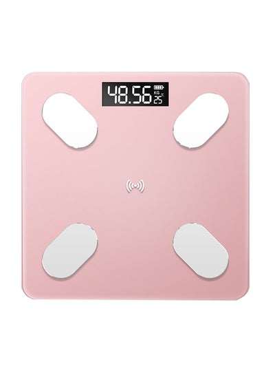 Buy USB Rechargeable Intelligent BT Digital Body Fat Electronic Scale multicolour in Saudi Arabia