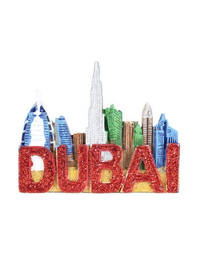 Buy Dubai Design Fridge Magnet Multicolour L-7/H-6cm in UAE