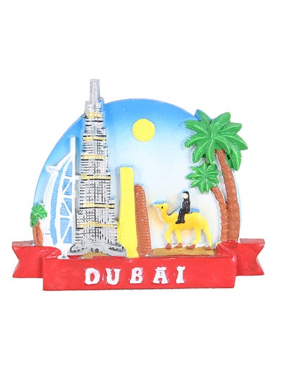Buy Dubai Design Fridge Magnet Multicolour L-7/H-6cm in UAE