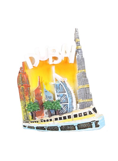 Buy Dubai Design Fridge Magnet yellow L-5.5/H-7.cm in UAE