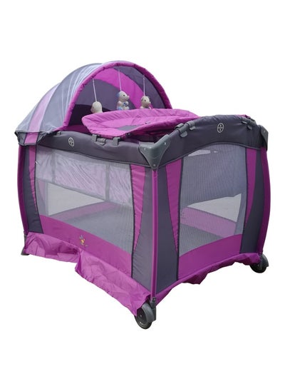 Buy FoldableBaby Playpen 2 Layers With Toys-27-960B in Saudi Arabia
