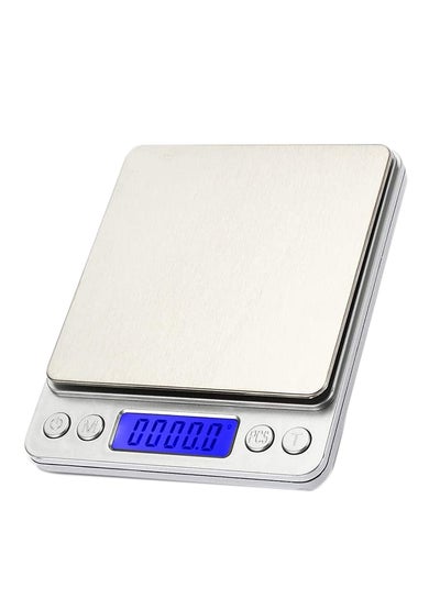 Buy Electronic Mini Kitchen Weight Scale Silver 15x15.9x4.1centimeter in Egypt