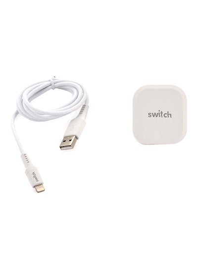 Buy Dual USB Wall Charger With Type-C Cable White in UAE