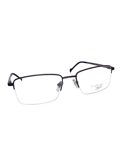 Buy unisex Semi Rimless Rectangular Eyeglasses Frame 1389 C2 in UAE