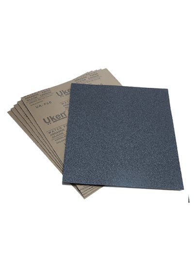 Buy 50-Piece Waterproof Sand Paper Set,320 Grit Black/Beige 230 x 280millimeter in UAE