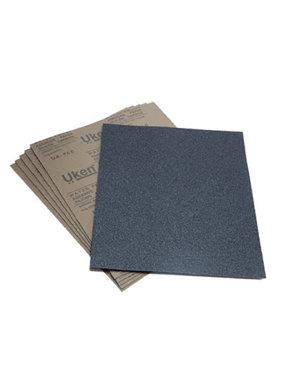 Buy 50-Piece Waterproof Sand Paper Set,1500 Grit Black/Beige in UAE
