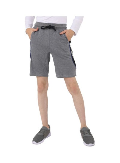 Buy Polyester Shorts Grey/Blue in Saudi Arabia