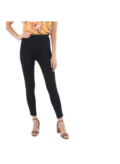 High Rise Ponte Leggings Black/Gold 