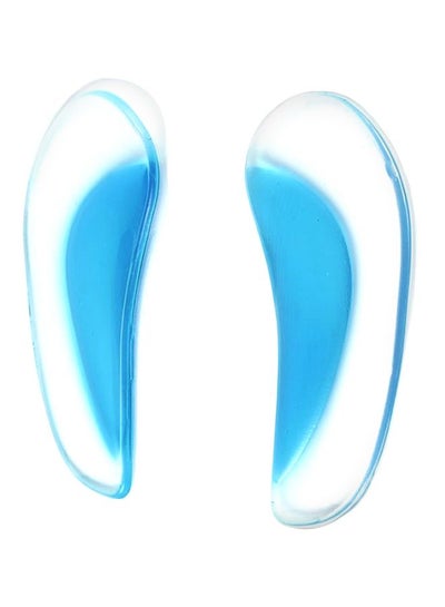 Buy Arch Orthotic Support Insoles Transparent Blue in Egypt