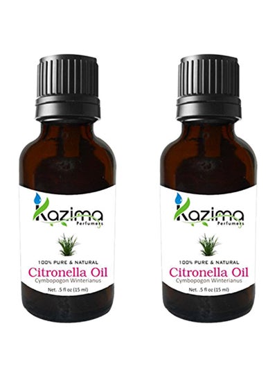 Buy Pack Of 2 Citronella Essential Oil 15ml in UAE