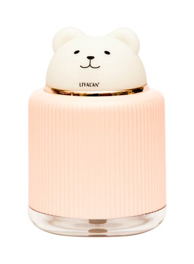 Buy USB Air Humidifier 300ml A-1801 Pink/White in Saudi Arabia