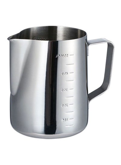 Buy Stainless Steel Milk Frother Jug Silver 550ml in Saudi Arabia