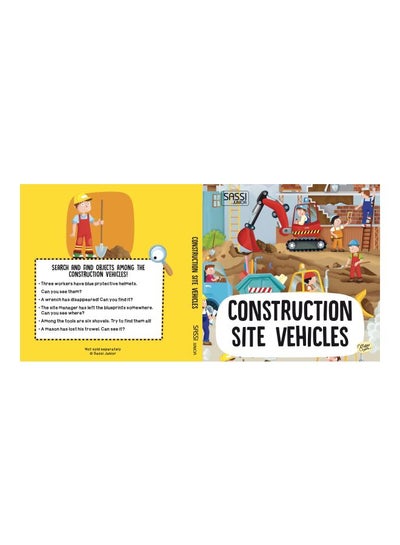 اشتري Construction Site Vehicles Book With Puzzle Hardcover في الامارات