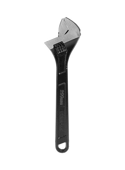 Buy 8" Adjustable Wrench | High Quality CRV, Black Phosphated Finish and Comfortable Grip, Hardened and Tempered | Ideal for Gripping, Tightening, or More Black/Silver 8inch in UAE