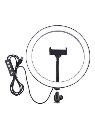 Buy LED Photography Ring Light Set White/Black in Saudi Arabia