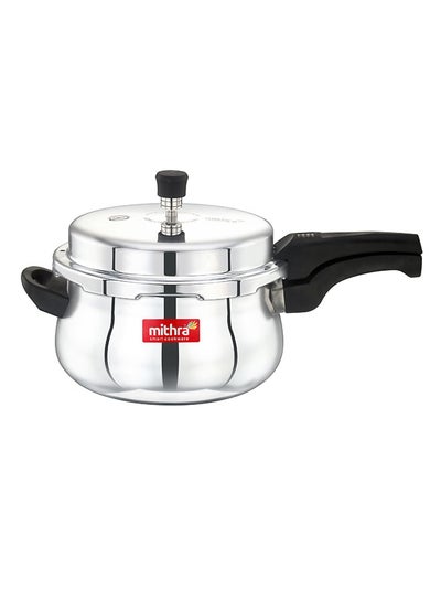 Buy Aluminium Handi Pressure Cooker Silver 5.5Liters in UAE