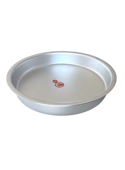 Buy Aluminium Round Oven Tray Silver 30centimeter in UAE