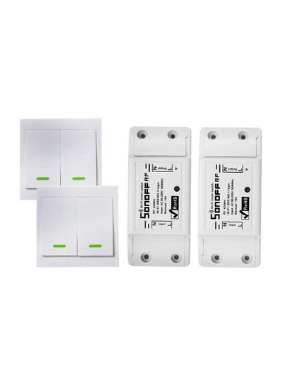 Buy 2-Piece Wi-Fi Smart Switch White in UAE