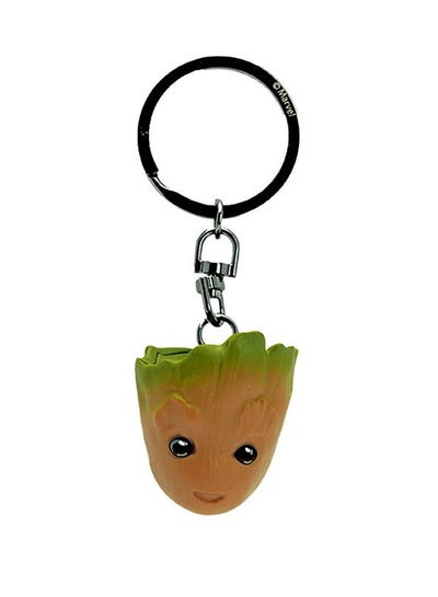 Buy Avengers Baby Groot Face 3D Keychain in UAE