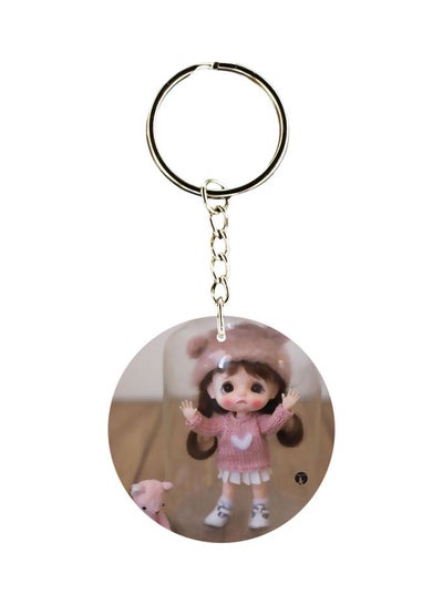 Buy Doll Printed Plastic Keychain in UAE