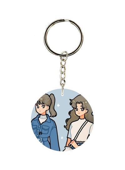 Buy Cartoon Character Printed Keychain in UAE