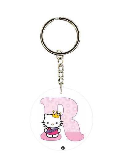 Buy Hello Kitty Letter R Printed Keychain in UAE