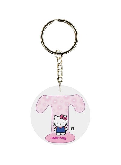 Buy Hello Kitty Letter T Printed Keychain in UAE