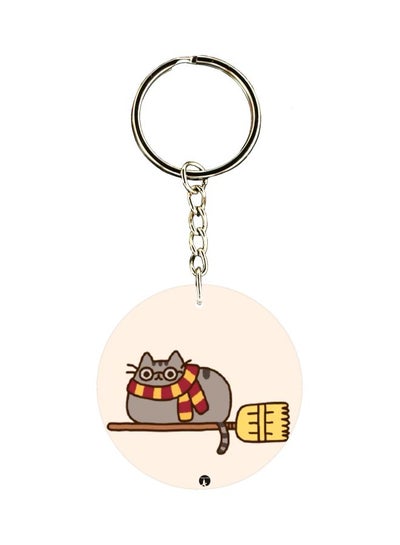 Buy Cat Printed Keychain in UAE