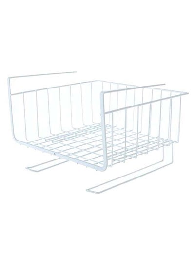 Buy Under Shelf Basket-Multifunctional Stroge Dish Rack White in Egypt