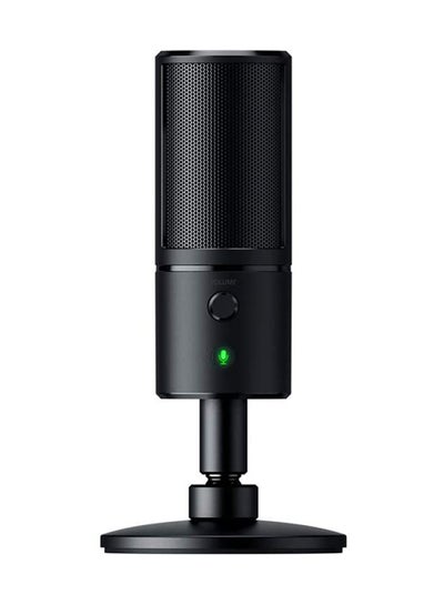 Buy Seiren X USB Streaming Microphone - Professional Grade, Built-in Shock Mount, Supercardiod Pick-Up Pattern, Anodized Aluminum - Classic Black in UAE