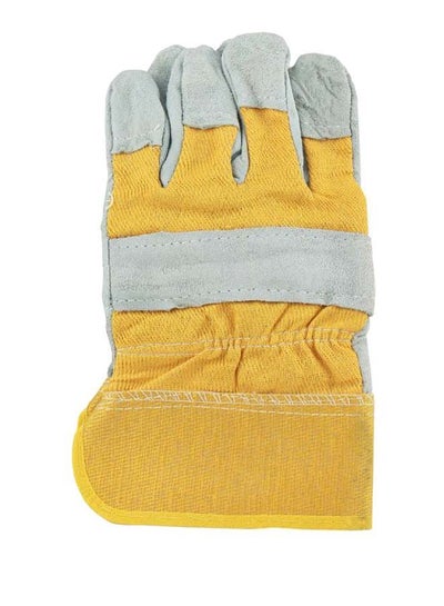 Buy Hang Tag Hand Protect Gloves Yellow/Grey in UAE