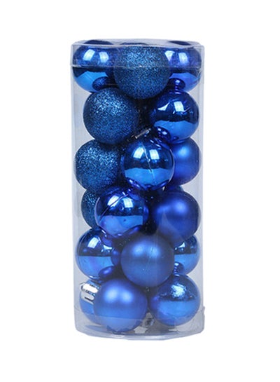 Buy Christmas Tree Decoration Ball Blue 6cm in Egypt