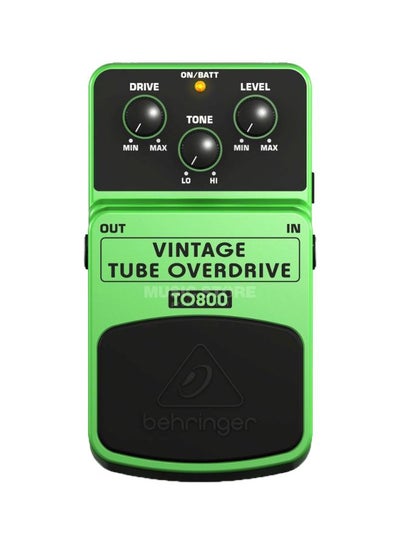 Buy Vintage Tube Overdrive Effects Pedal TO800 Green/Black/White in UAE