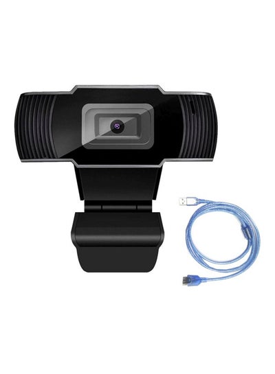 Buy Wide-Angle HD Webcam With Extension Cable Black in UAE