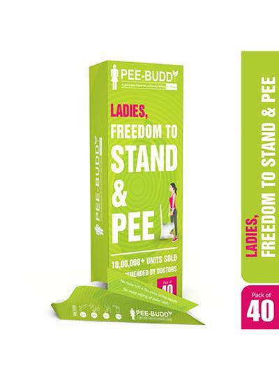 Buy 40-Piece Freedom To Stand And Pee 0.4x0.4x0.4inch in UAE