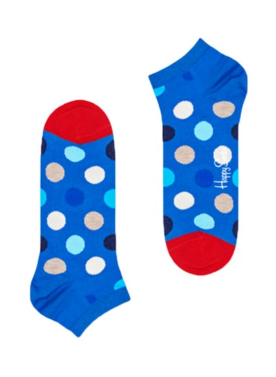 Buy Polka Dot Liner Socks Blue in UAE