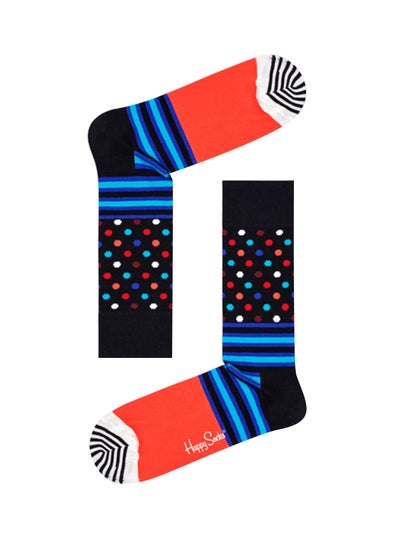 Buy Stripes & Dots Crew Socks Multicolour in UAE