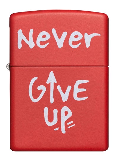 Buy Never Give Up Design Gas Lighter 8.5 x 6centimeter in UAE