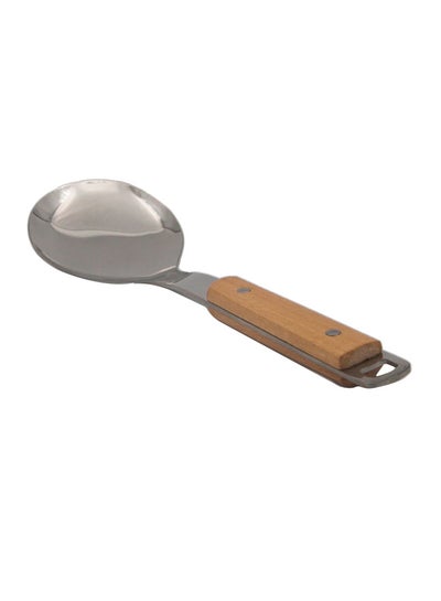 Buy Stainless Steel Spoon Silver/Beige 27x1.5x8cm in Saudi Arabia