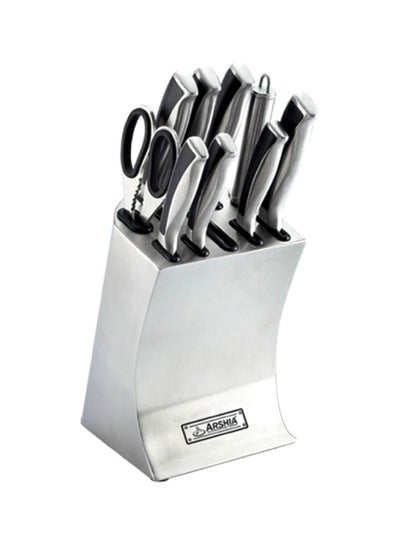 Buy 10-Piece German Steel Knife Set Silver in Egypt