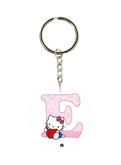 Buy Initial E Designed Dual Sided Keychain in Saudi Arabia