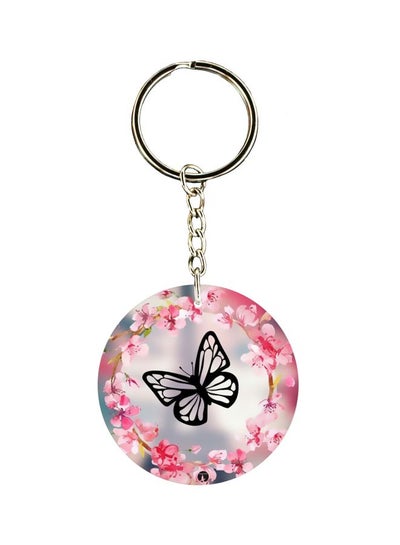 Buy Butterfly Printed Keychain in Saudi Arabia